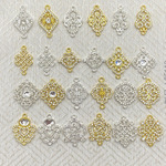 diy饰品配件民族复古耳环合金镀银镶嵌仿松石项链坠蒙古族头饰