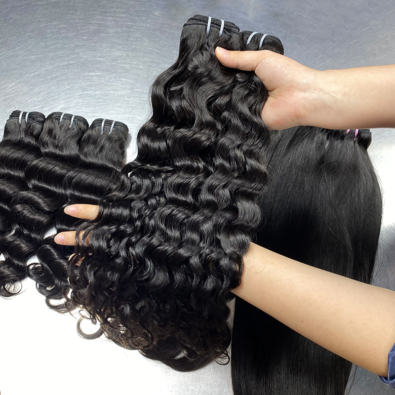 sdd pelucca de cabello humano hueso pelo recto 12A cortina de cabello trenzado bonestraight bundles humanhair