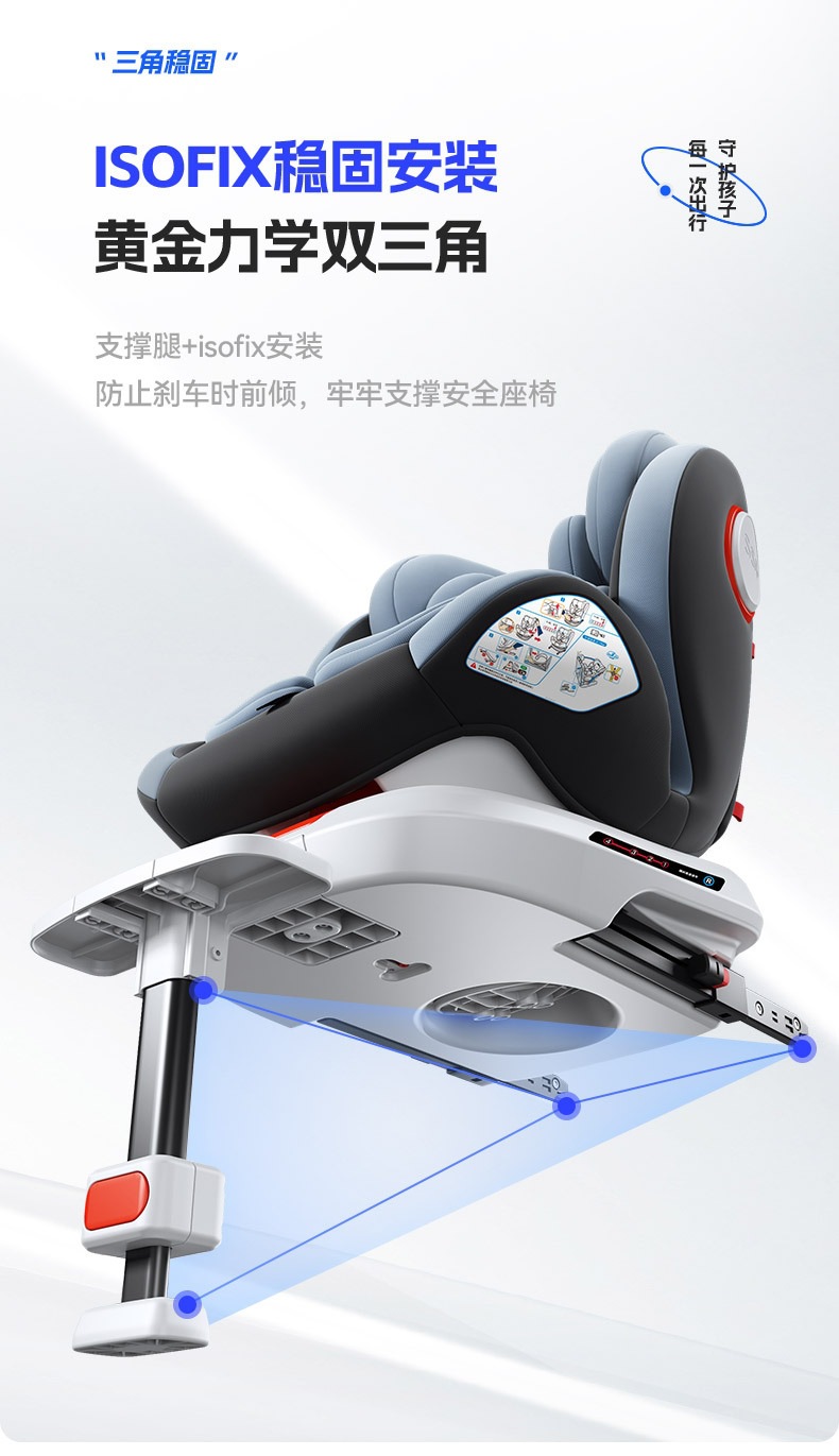 Child safety seat for cars, suitable for infants and babies, 360-degree rotating, simple and portable, universal for 0-year-olds
