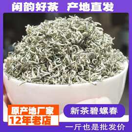 碧螺春绿茶2026新茶正宗毛尖茶叶散装原产地明前春茶嫩芽500g罐装