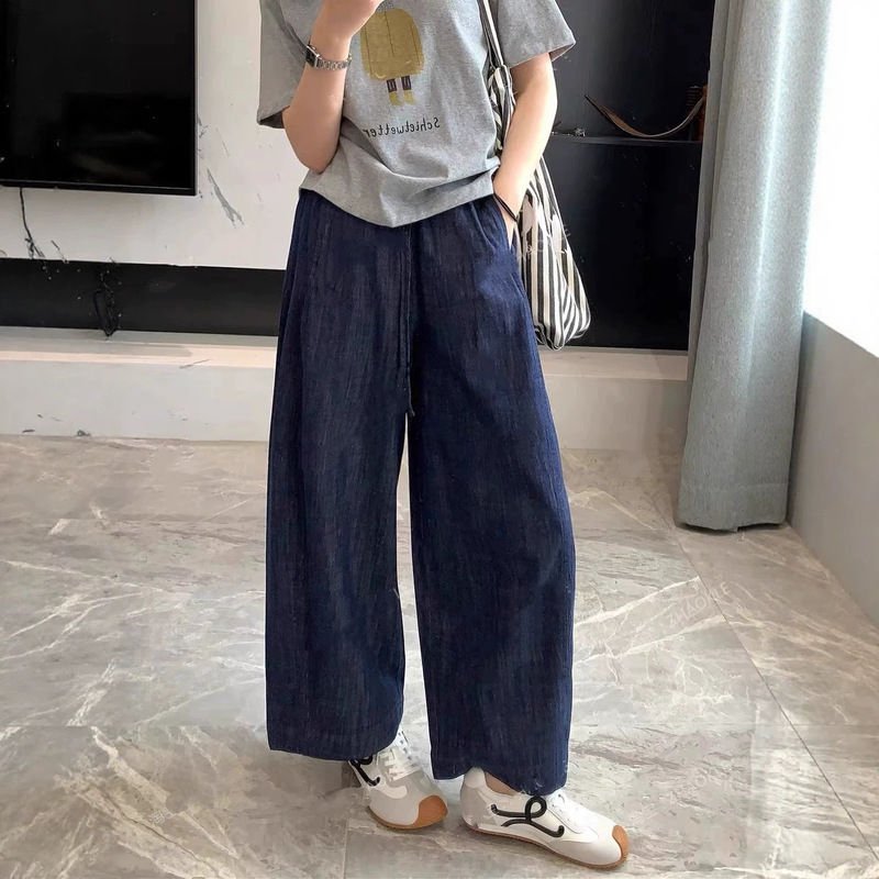 Summer Easy-To-Wear Anti-Fade Granny Pants for Women 2026 Elastic Waist Loose Slimming Simple Straight Casual Pants for Women Summer Easy-To-Wear Anti-Fade Granny Pants for Women 2026 Elastic Waist Loose Slimming Simple Straight Casual Pants for Women