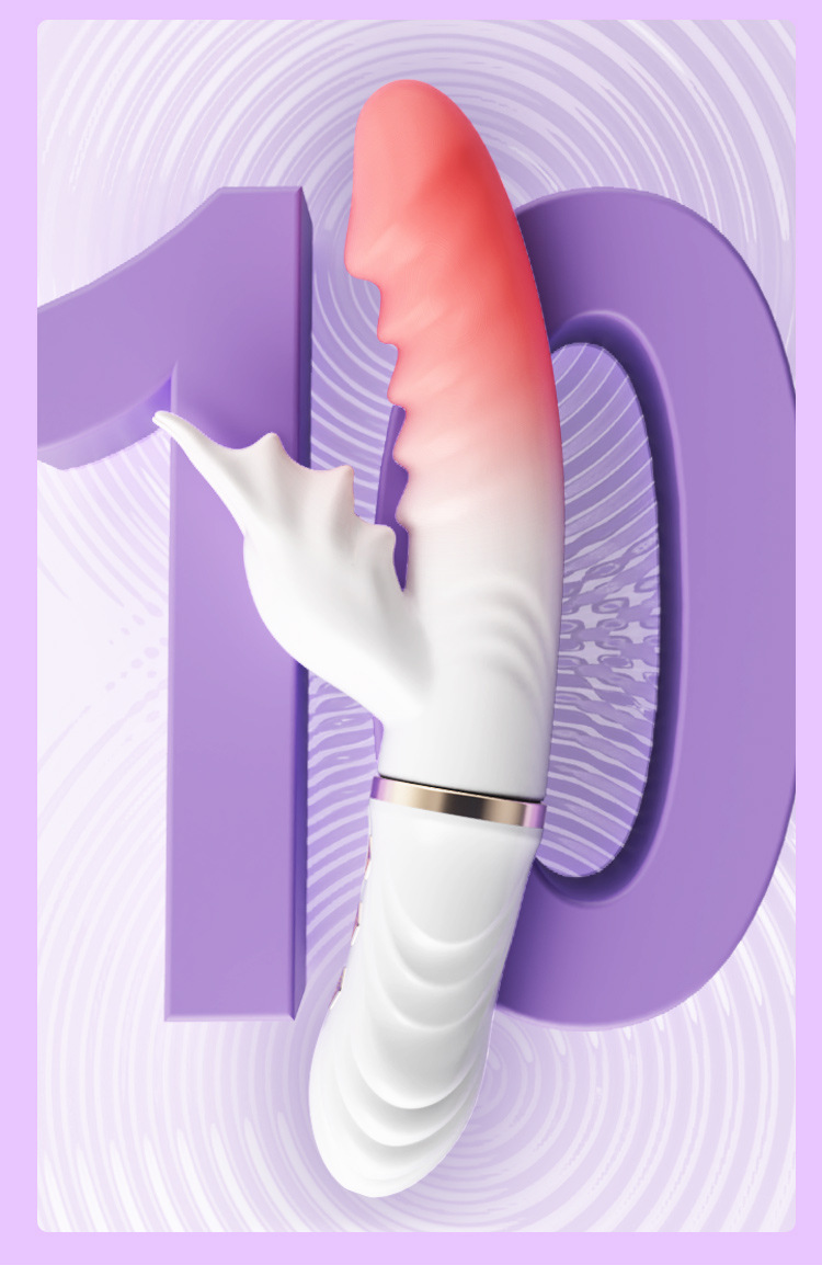 Jiuai Electric Telescopic Vibrating Massager for Women, TPE, White — detail image 37