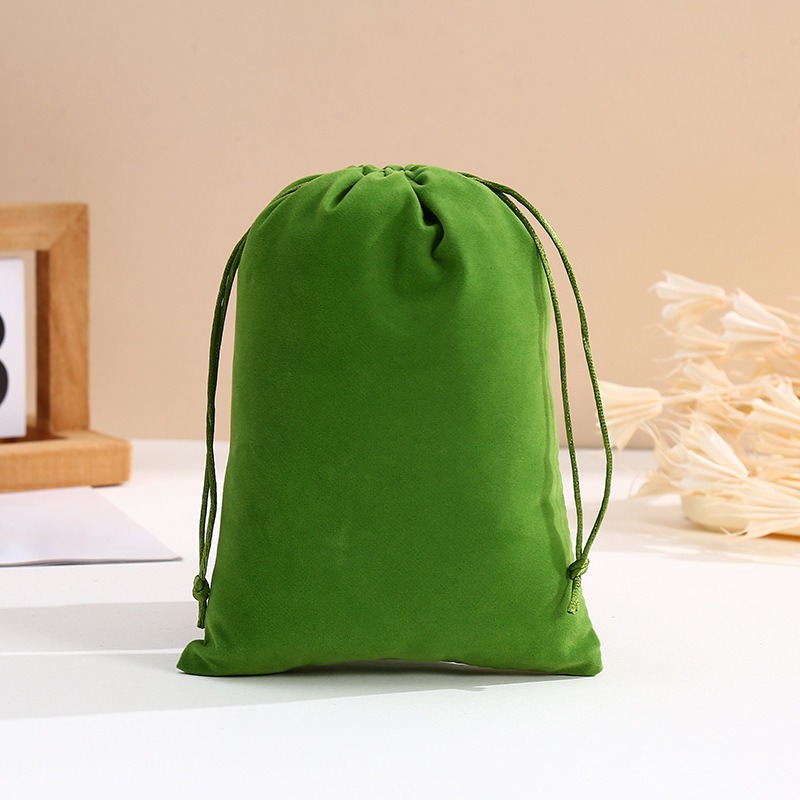 Bolsa de terciopelo de boca de Shu Corea tira de la cuerda Corea del Sur joyas de regalo de color para recibir pequeñas bolsas de tela engrosadas bolsas de regalo de joyas