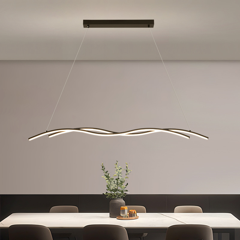 lámpara de comedor de barra larga moderna minimalista mesa de comedor creativa lámpara de bar diseñador minimalista lámpara de comedor 357L