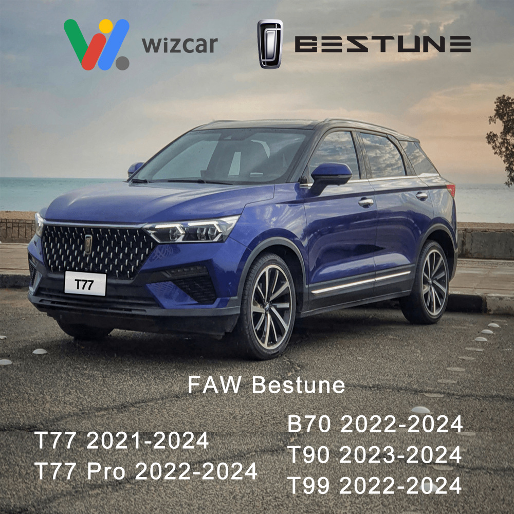 (2개) FAW T77 T99 T90 B70 글로벌지도 내비게이션 음악 뉴스 멀티미디어 용 WIZCAR T01