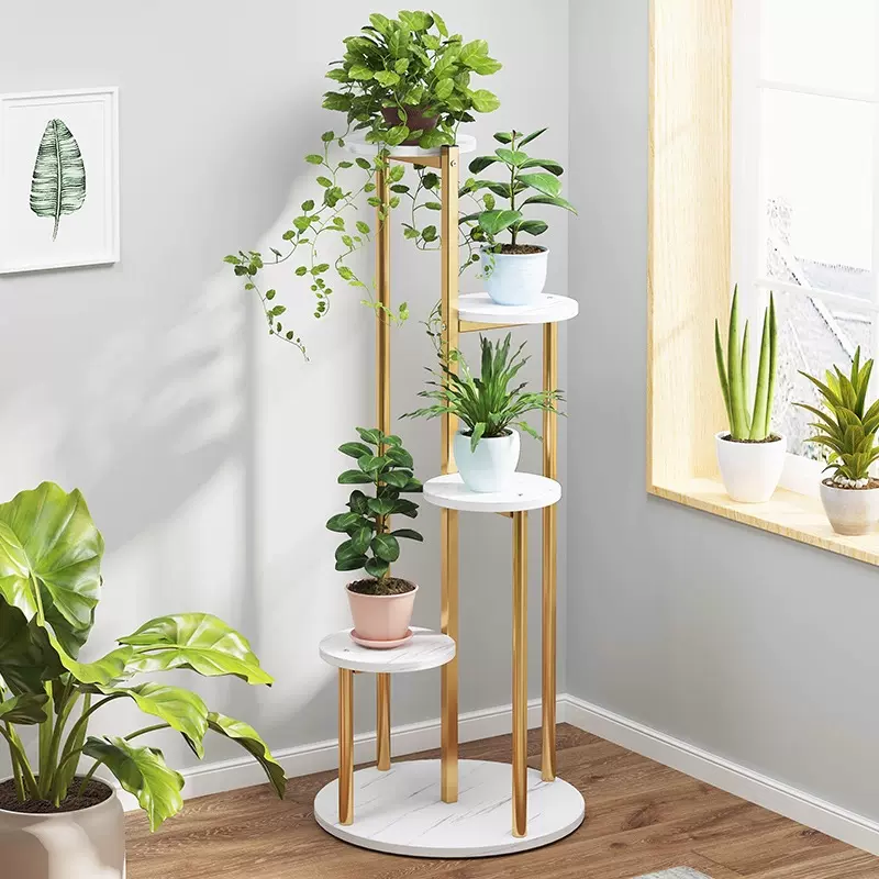 花架阶梯式室内轻奢植物架花盆架简约多层多肉架子阳台落地置物架