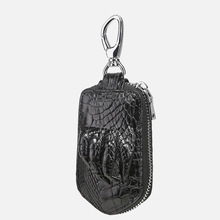 鱷魚皮爪子鑰匙包通用汽車大容量多功能家用大容量真皮男女鎖匙包