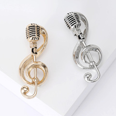 Wholesale New Korean Style Best Selling Fashion Musical Note Brooch, Simple and Versatile Fashion Accessory Brooch and Boutonniere