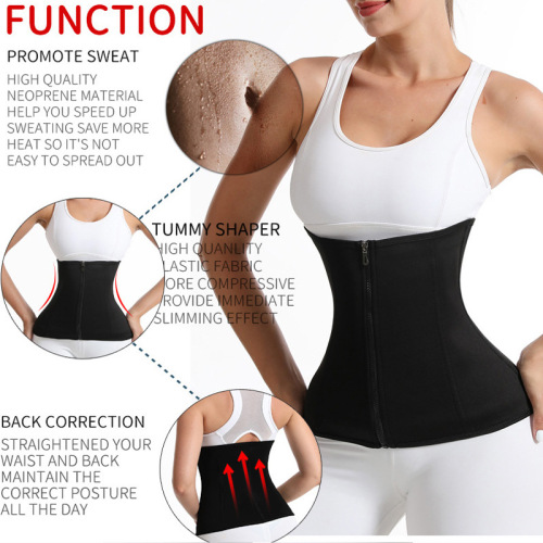 Cross-border tight-fitting tummy-tightening waist-shaping breasted sweat belt fitness belt postpartum belt restraint belt