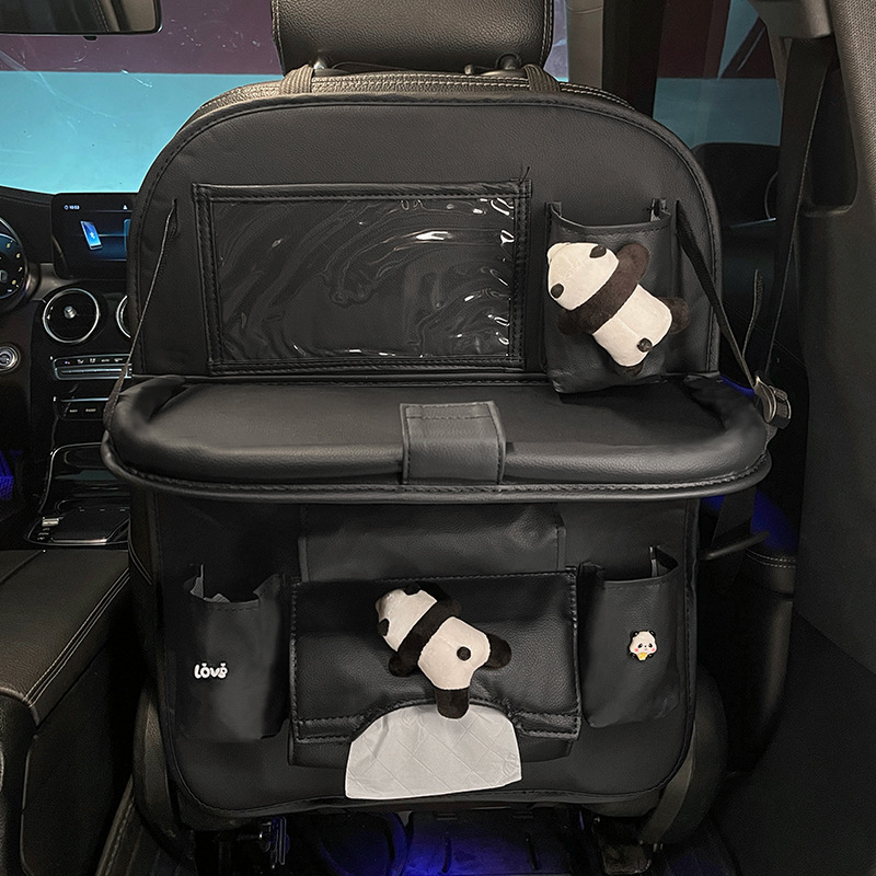 車用小さなテーブル、子供用ダイニングテーブル、後部収納ラック、女性用多機能折りたたみシートバック収納吊り下げバッグ|undefined