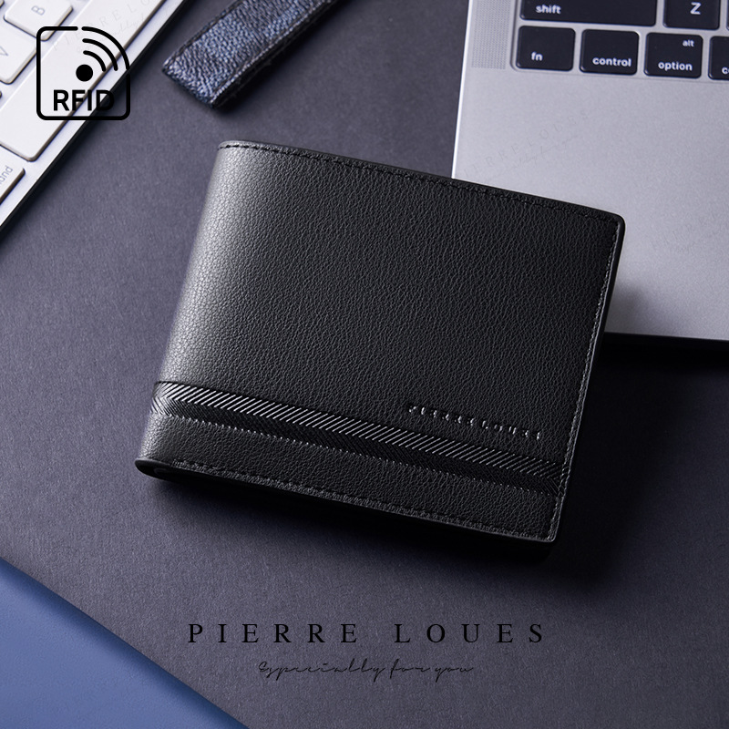Herren Taschen brieftasche große kapazität fabrik direkt verkäufe brieftasche anti-diebstahl multi karte slot kurze brieftasche RFID_voghion.com