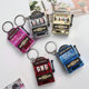 Mini Fruit Machine Keychain Pendant Turnaround Game Tiger LaBa Machine Small Jewelry Lucky Draw Hanging Ornaments
