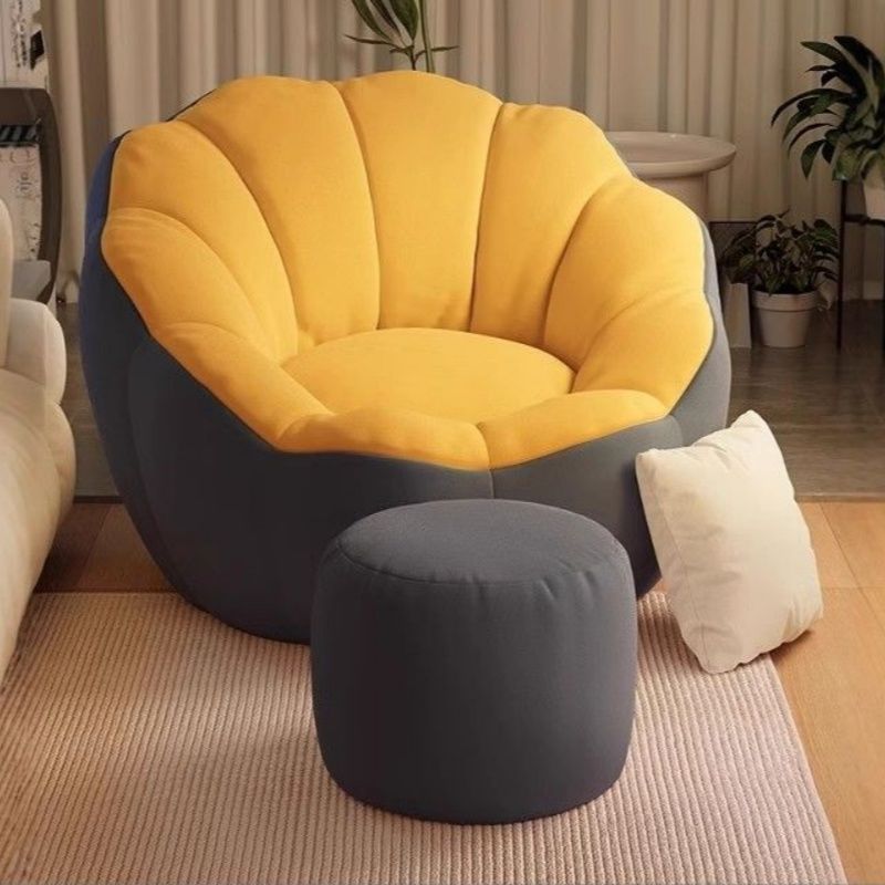 Cute pumpkin | dark gray yellow [full filling, does not collapse after sitting for a long time] + foot pedal