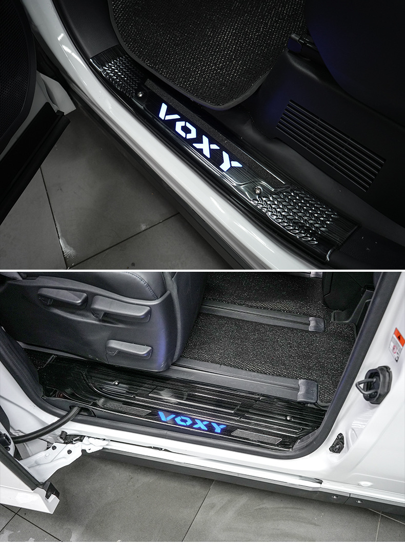 Suitable for Hong Kong and Macau Right-Hand Drive Noah/Voxy 80 Series and 90 Series Door Sill Strips and Welcome Pedal Modification Car Accessories