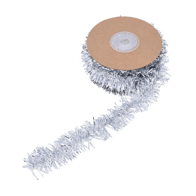 Navidad clásica decoración de árbol de Navidad colgante cinta de lana fiesta de cumpleaños escena de boda tira tira