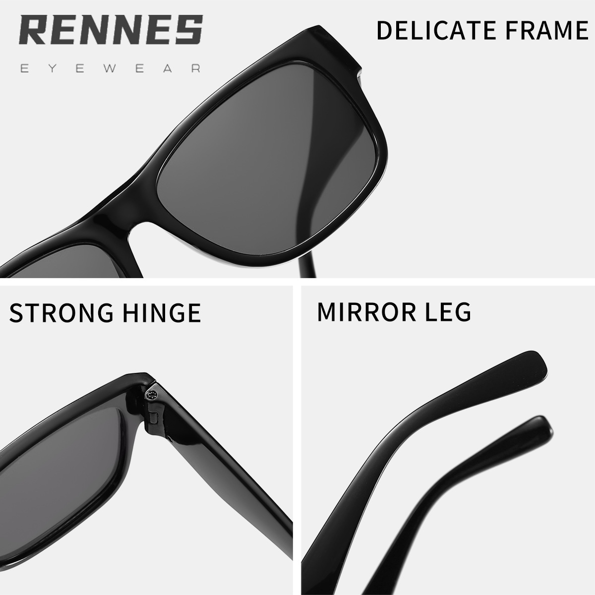 2024 estilo transfronterizo nuevo estilo coreano cuadrado todo fósforo personalidad retro gafas de sol para hombres y mujeres estilo empresarial gafas anti-azul