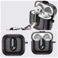 Защитный чехол (совместимый с Apple) для AirPods/Pro/Pro2, замок‑переключатель, защита от падений, лёгкий