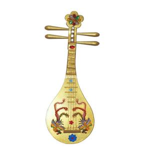 Pipa props Hanfu dance props golden pipa comic show opera harp group dance flute row tambourine no