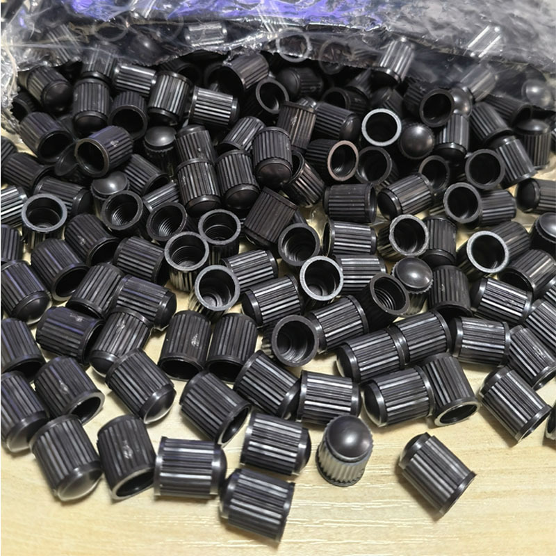 Black Plastic Valve Caps, Car Tire Dust Caps, Valve Covers, American-Style Valve Caps