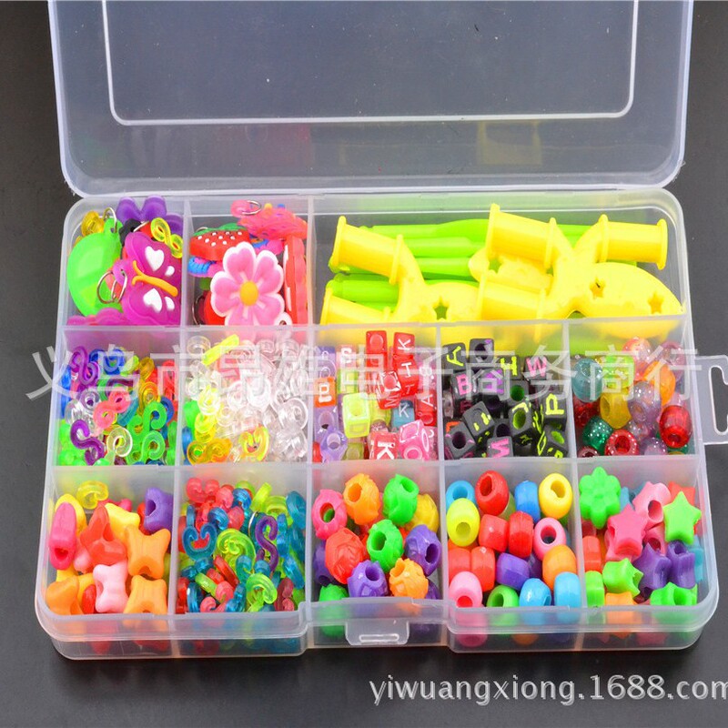 Rainbow Loom pendant boxed rubber band pendant tool bead luminous beads round beads barrel beads pony beads