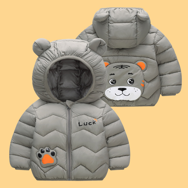 871 ropa de algodón ligero de dibujos animados para niños, ropa de algodón para bebés pequeños y medianos, ropa de abrigo de algodón para niños y niñas de otoño e invierno