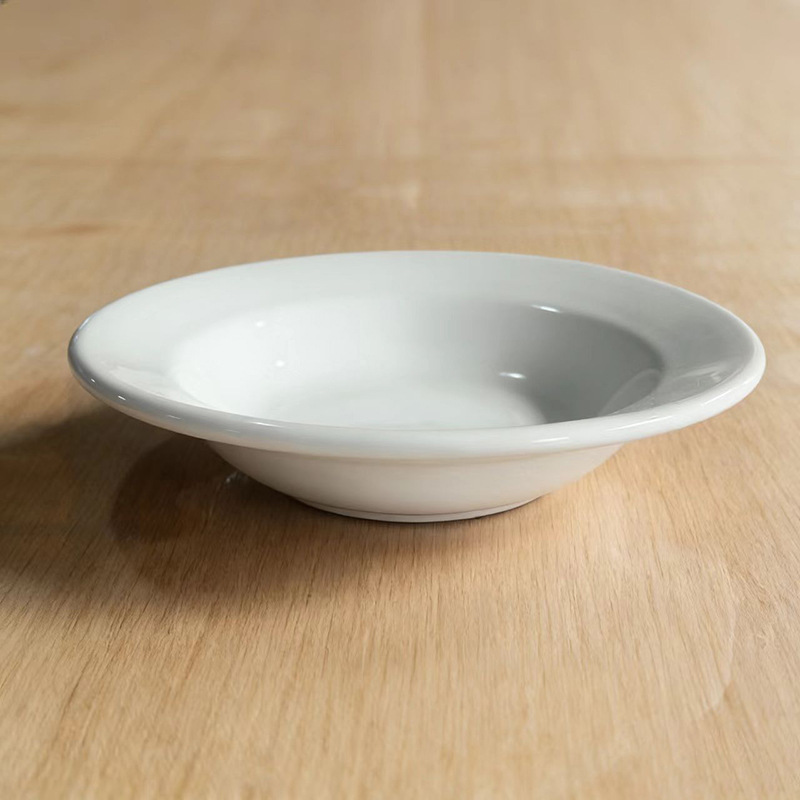Juego de Vajilla de Cerámica de Porcelana, Esmaltado Blanco, Color Sólido, para Hotel, Restaurante y Hogar image 22