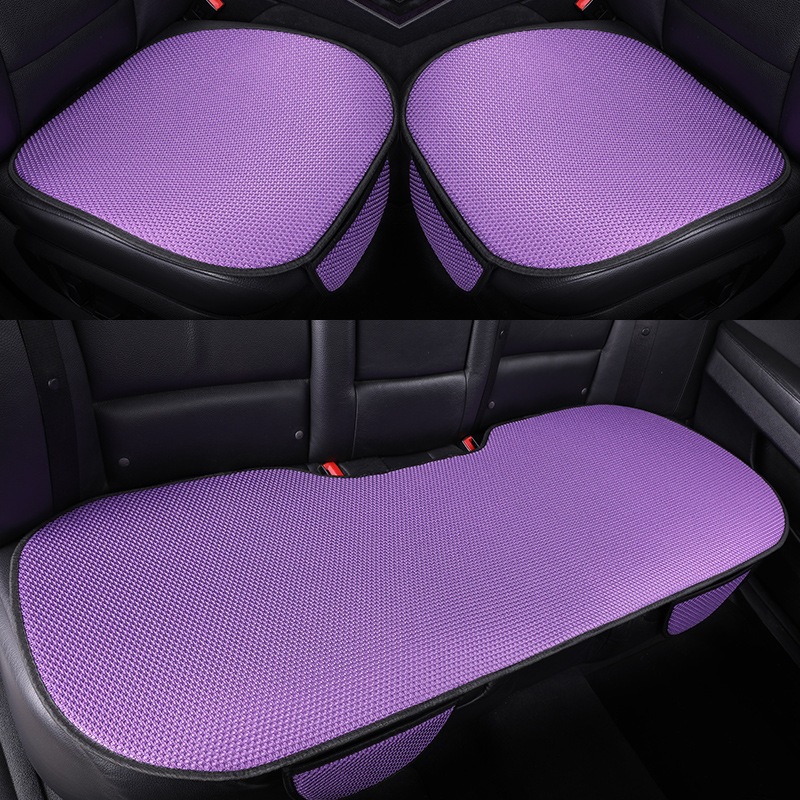 Manufacturer Wholesale Car Seat Cushions, Ice Silk Summer Seat Cushions, Universal for All Seasons, Single Cushion, Three-Piece Set, Non-Slip, Breathable, Cooling Cushion