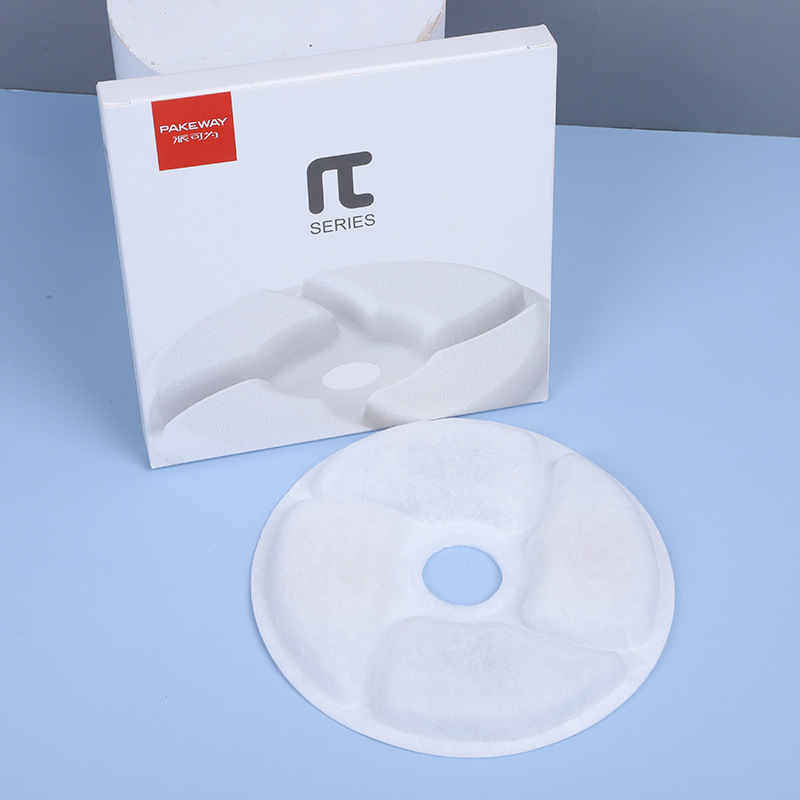 Amazon en stock al por mayor dispensador de agua para mascotas filtro núcleo gato dispensador de agua purificación de agua Filtro de circulación de Algodón