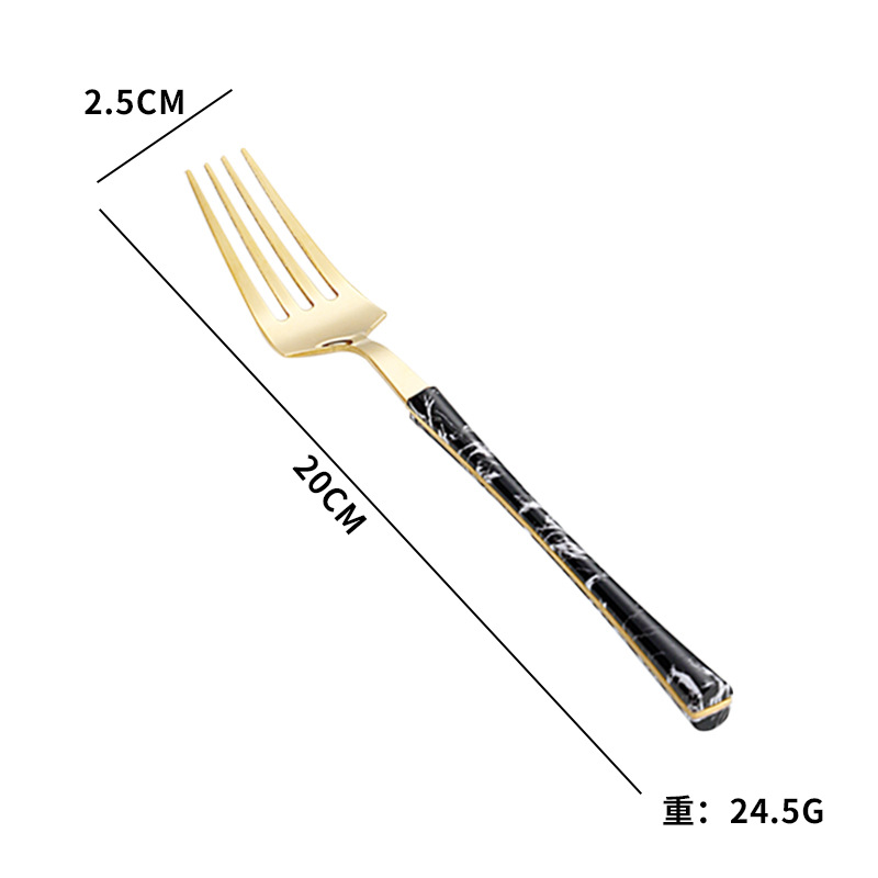 Cross-border Amazon imitación de acero inoxidable mango de madera pequeña cintura cuchillo, tenedor y cuchara de cuatro piezas conjunto occidental vajilla regalo traje de regalo para la boda