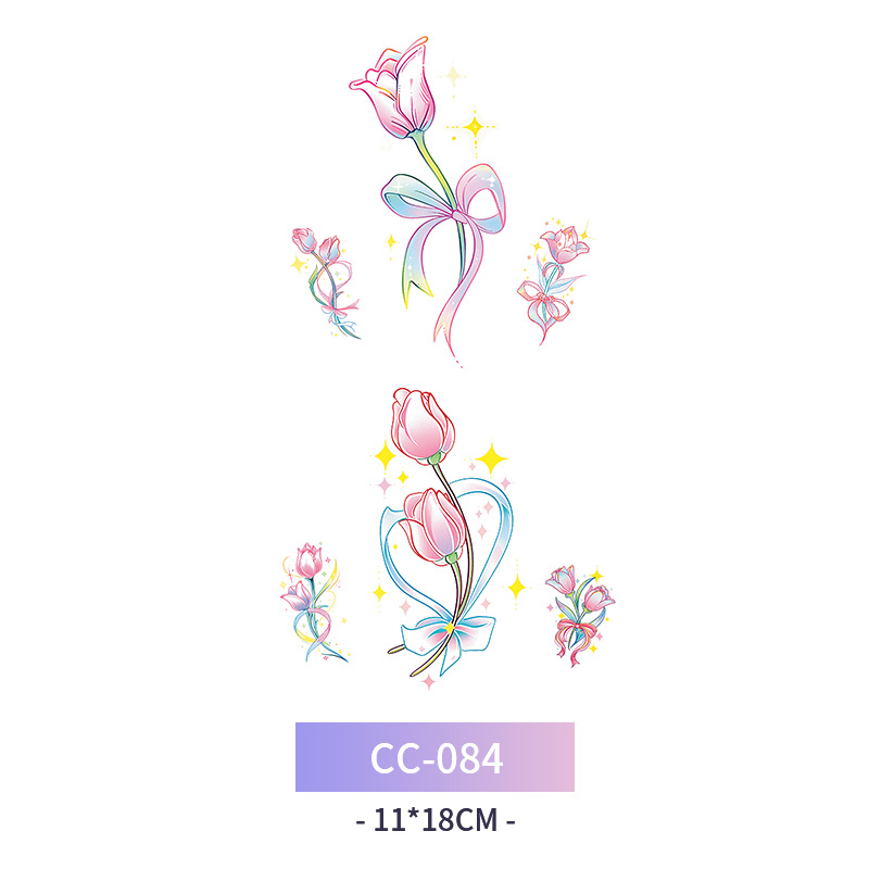 Transfronterizo en stock al por mayor de halloween colorido mariposa tatuaje pegatinas simulación sangrienta cicatriz pegatinas divertidas pegatinas impermeables