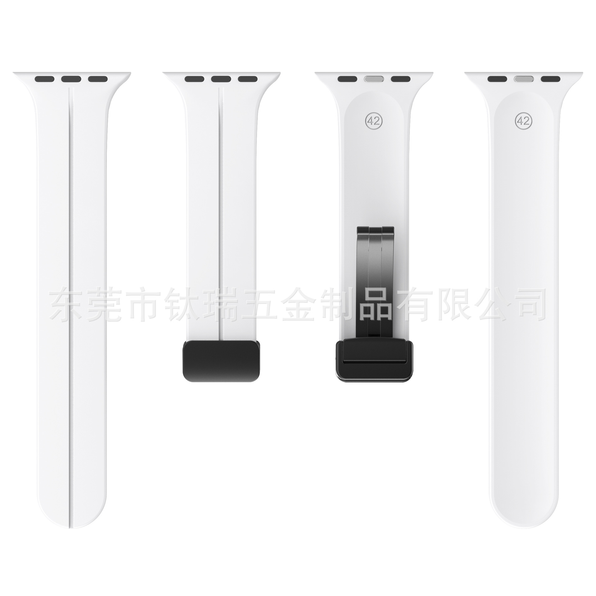 Adecuado para Apple correa de silicona Apple Watch 8ultra Apple magnética plegable hebilla Correa sin imán gota