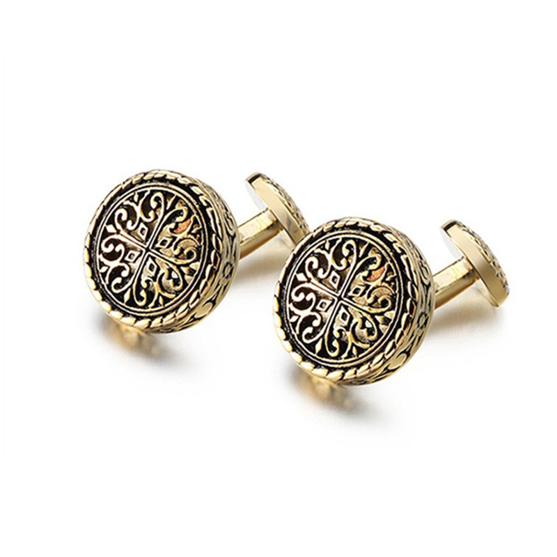 French High-end Suit Shirt Women's Light Luxury Clothing Accessories Men's Cuff Studs Cufflinks_voghion.com