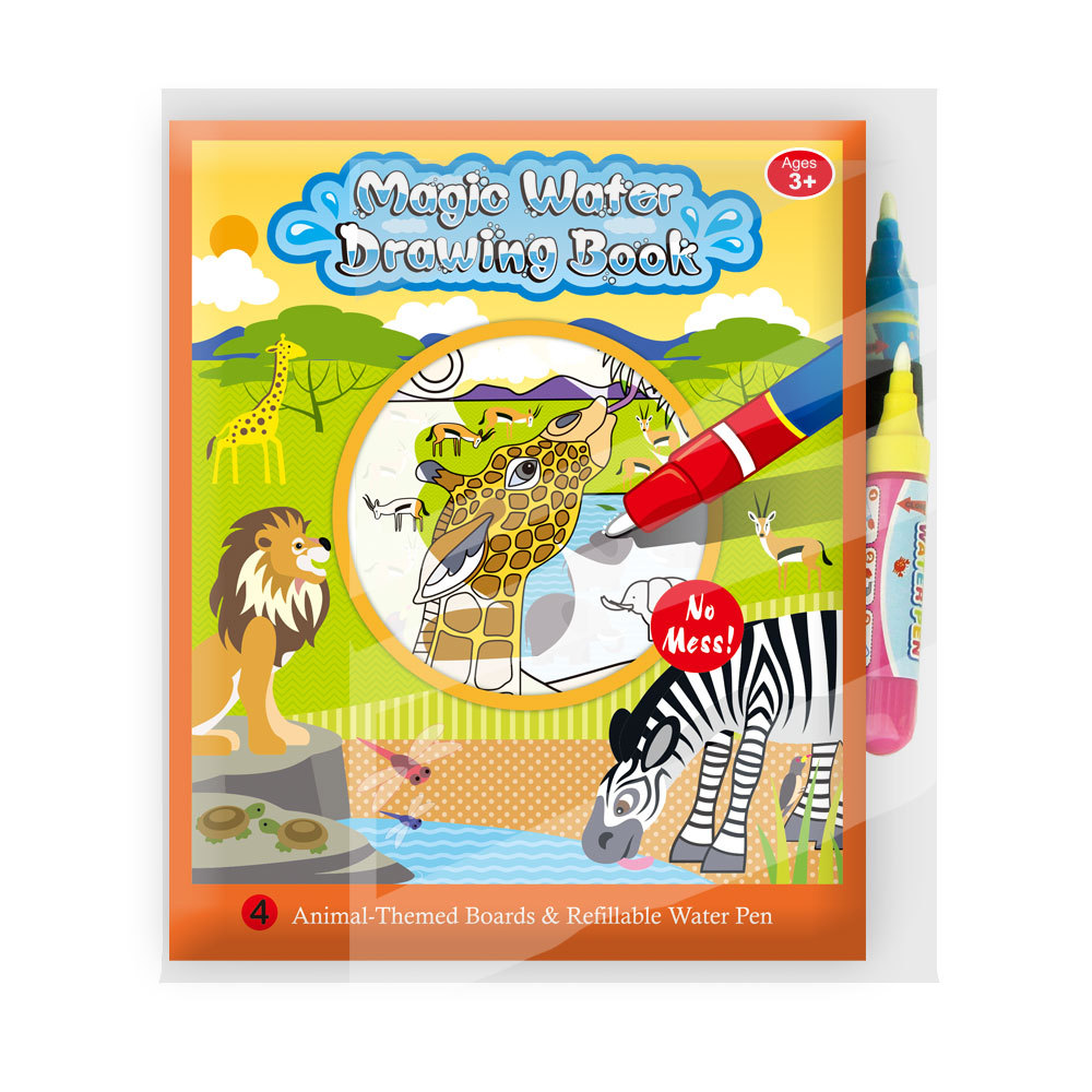 儿童玩具早教益智水画布书宝宝布书水画册涂鸦本可循环涂色画册