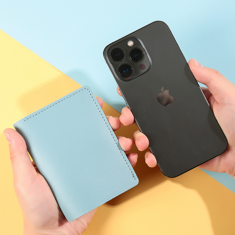 Nuevo paquete de tarjetas doblables de tarjetas bancarias ultra delgadas cartera pequeña tarjeta de vehículo de motor simple y delgada tarjeta de tarjetas