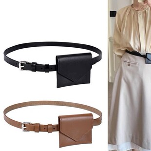 Foreign Trade Cross-border Special Small Waist Bag Women's High-end Sense Internet-famous Exquisite Fashion Mini Wear Belt Decoration Waist Hanging Bag Women