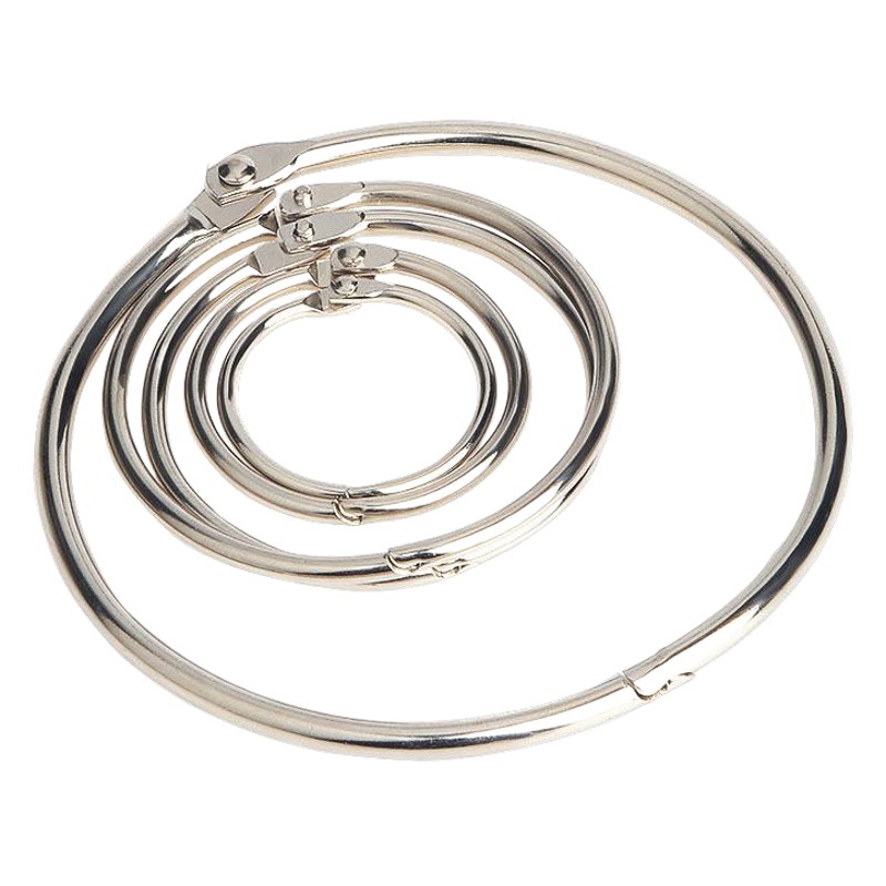 Manufacturers make cross-border metal open ring Iron book ring photo album card ring desk calendar card ring binding ring spot wholesale