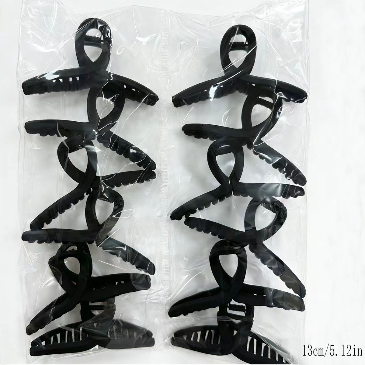 Women's Cross-Border Rubber Paint Large Grip Hair Clip High Volume Back of Head Bun Hair Shark Clip Two Yuan Clearance Hair Accessory Set