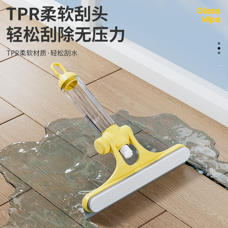 Nuevos productos limpios limpiadores de vidrio artefactos de limpieza de vidrio doméstico cepillo de espejo 3 - en - 1 limpiador de ventanas raspador de baño