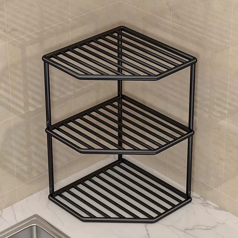 Полка для кастрюль, кухонная полка для хранения кастрюль, шкаф, напольная угловая полка для кастрюль, многофункциональная полка для хранения раковины