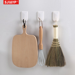 日本品牌白色小號掛鈎強力粘膠 浴室粘鈎桌面收納掛勾出口外貿