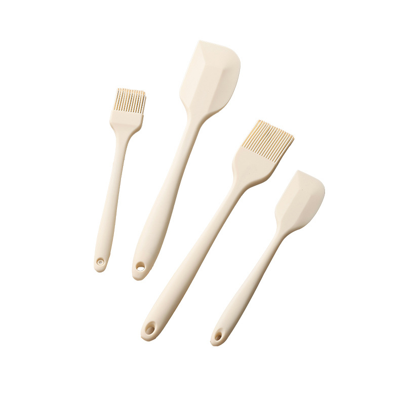 Raspador de silicona, herramienta para hornear de grado alimenticio, espátula de una pieza, cortador de pastel, raspador de crema, pala de cocina multiusos