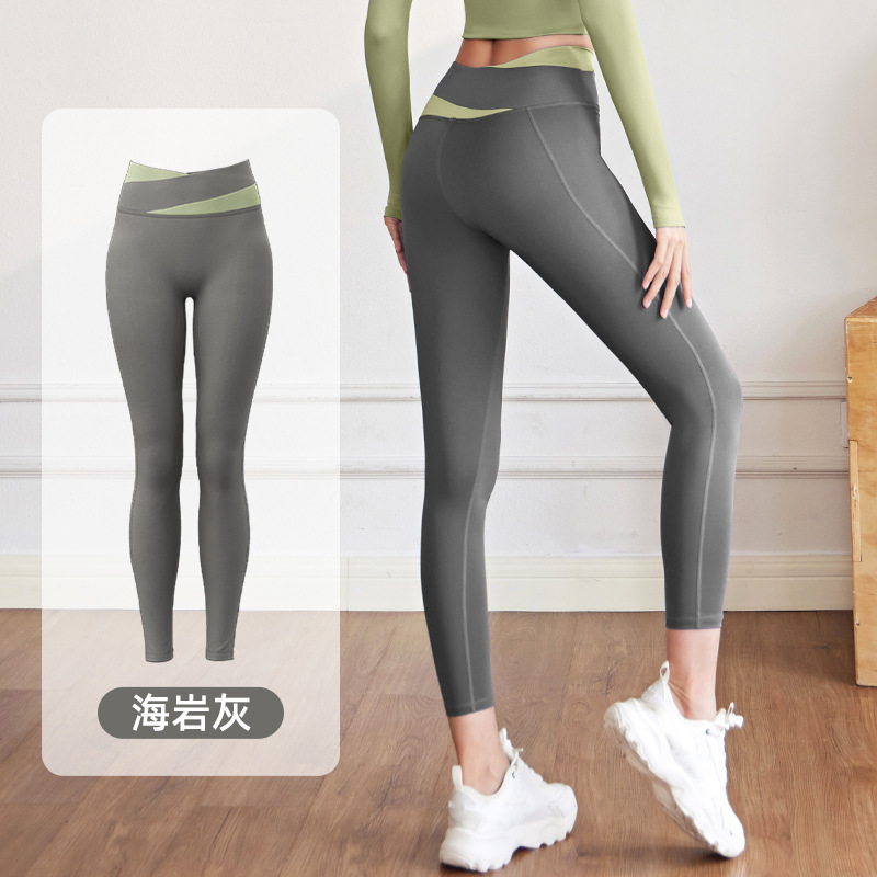 聚衣堂色合わせレジャースポーツスーツ通気性フィットネススーツ高弾裸感ヨガスーツ女性|undefined