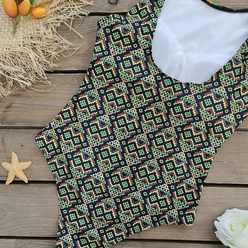Pullovers Placket Type Polyester Fabric Type Women'S Tropical Animal 1 Piece One Piece Swimwear