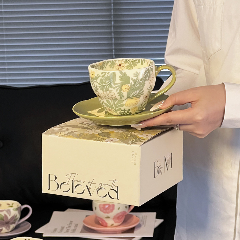 Tazas de café, platos, cajas de regalo, tazas de cerámica, tazas de té de la tarde, tazas de té