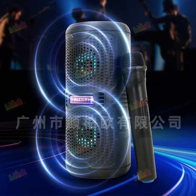 Venta directa de fábrica KTS al por mayor KTS-2205 al aire libre portátil doble altavoz Bluetooth inalámbrico de 3 pulgadas