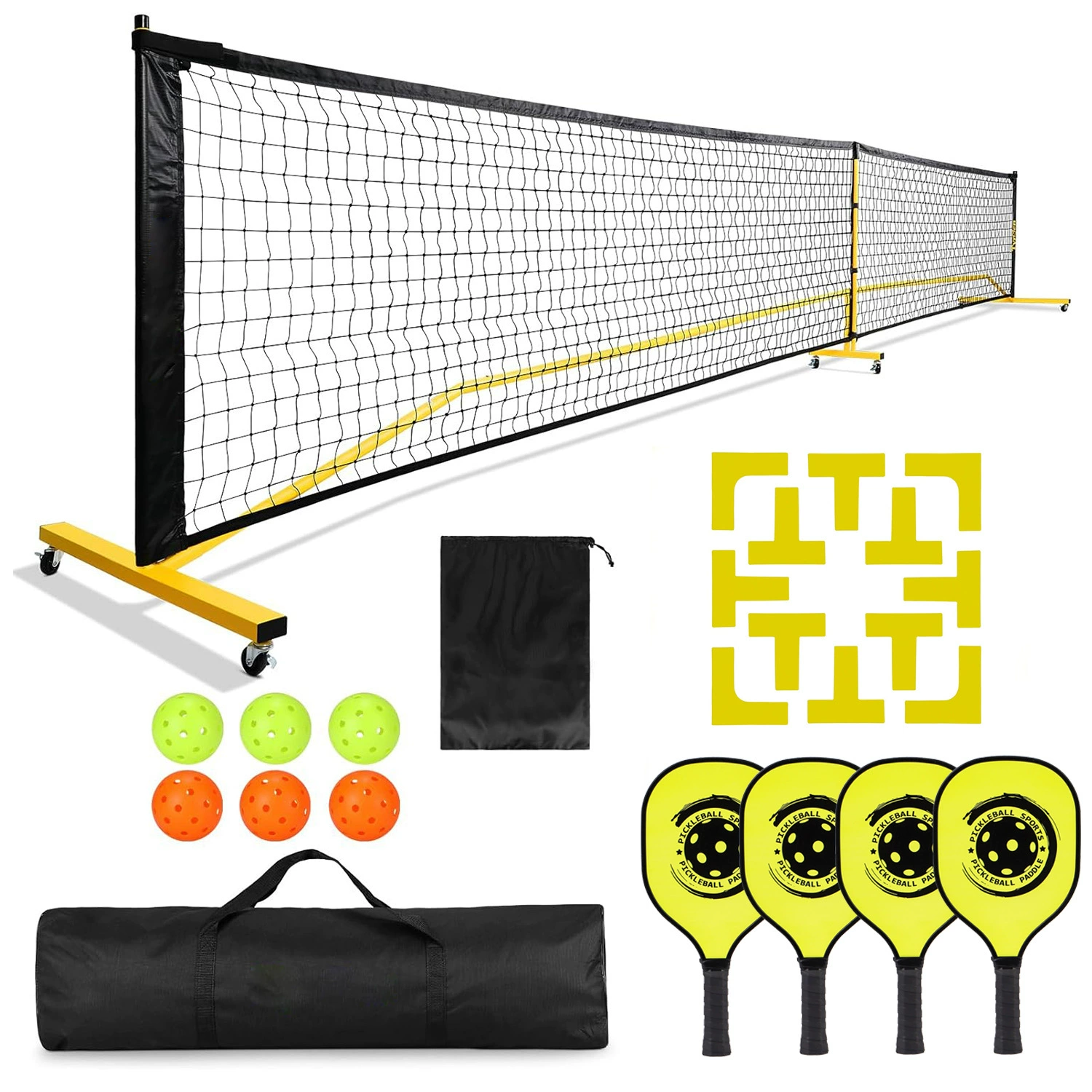 Poppita Pilling Stadium Grid Grid Set Set Set outdoor Sports Training Silicone Positioning Line Line
