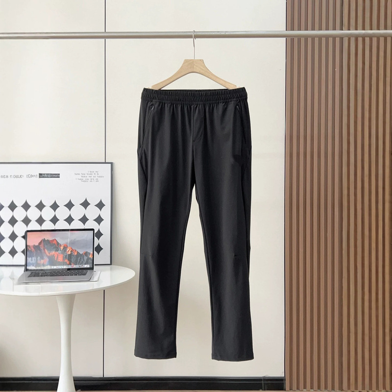 Men's Quick-Dry Casual Pants Similar to Biyin's Style, New Summer Ice Silk Breathable Straight-Leg Sports Trousers