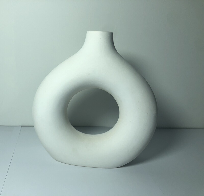 メーカー純白陶磁器花瓶シンプル家庭用吊蘭緑羅多肉植木鉢庭園室内テーブル飾り物花瓶|undefined
