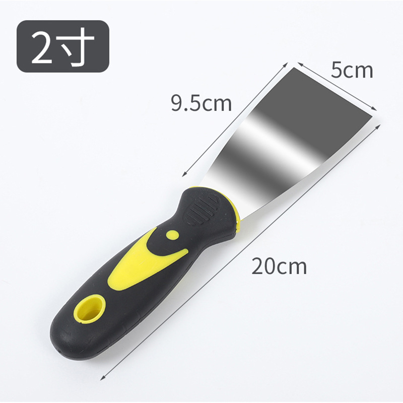 Cuchillo de masilla mayorista mango de pegamento cuchillo de masilla de acero inoxidable mango de plástico pala cuchillo de masilla mango de pegamento cuchillo de lote cuchillo raspadora de acero inoxidable