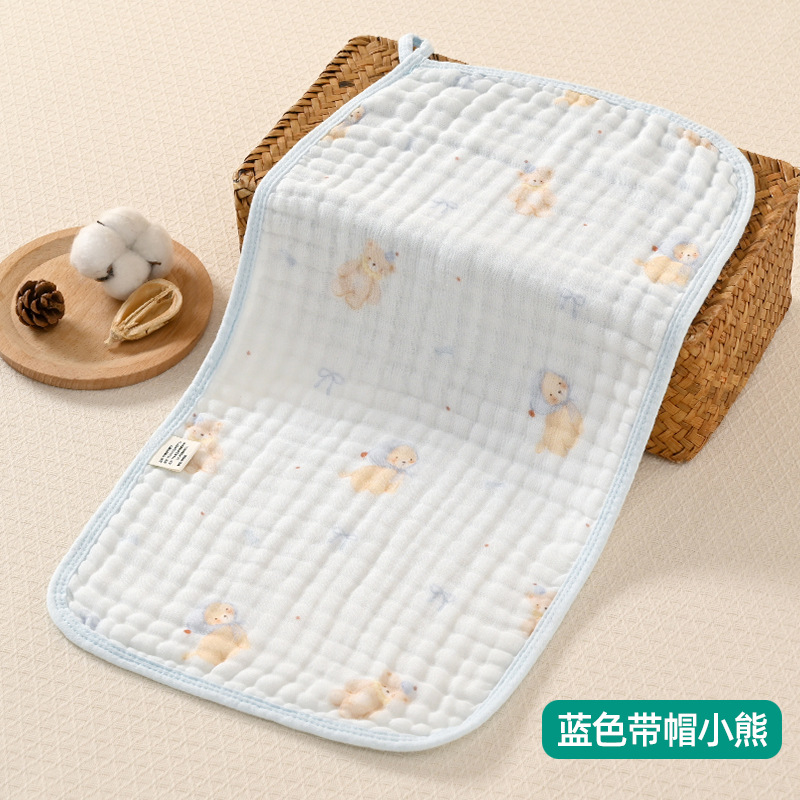 蓝色带帽小熊【25*50】